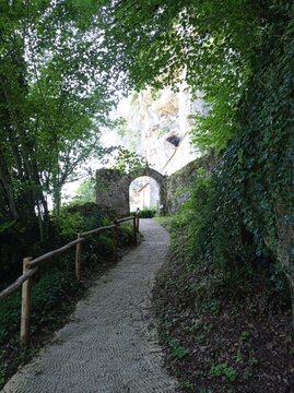 Tursac, France - July 7, 2020: Maison Forte de Reignac, Dordogne, Perigord