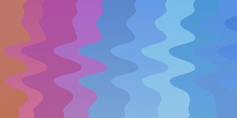 Light Multicolor vector pattern with wry lines. Abstract illustration with bandy gradient lines. Pattern for booklets, leaflets.