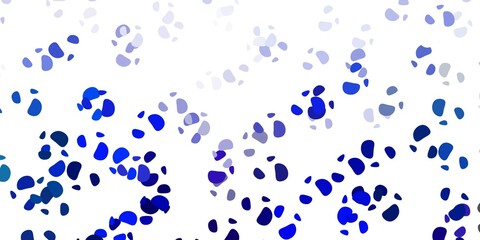 Light blue, green vector backdrop with chaotic shapes.