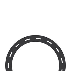 Fototapeta premium road way vector icon illustration design