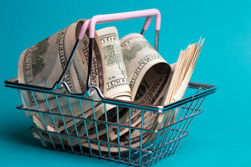 Obraz premium shopping consumer basket
