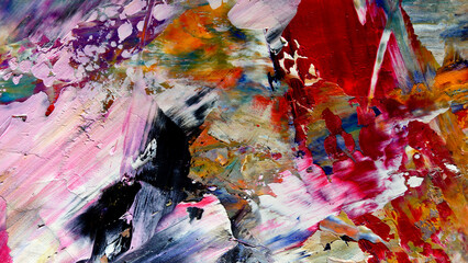 Colorful abstract background wallpaper. Modern motif visual art.  Mixtures of oil paint. Trendy...