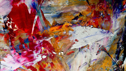 Colorful abstract background wallpaper. Modern motif visual art.  Mixtures of oil paint. Trendy...