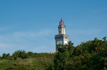 Fototapeta na wymiar Lighthouse of Faro de Cabo Higuer in Spain
