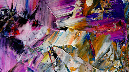 Colorful abstract background wallpaper. Modern motif visual art.  Mixtures of oil paint. Trendy...