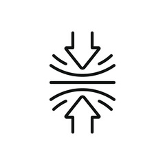 Elastic icon design isolated on white background. Vector illustration