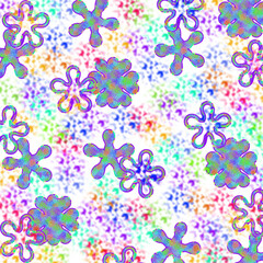 Seamless abstract floral pattern design illustration for background and wallpaper, fabric, christmas