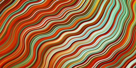 Light Green, Yellow vector background with wry lines. Gradient illustration in simple style with bows. Pattern for websites, landing pages.