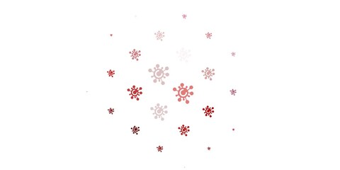 Light Pink, Red vector texture with disease symbols.