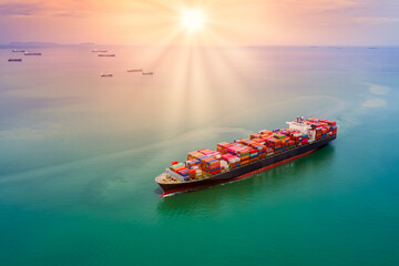 container cargo logistics shipping import export business commercial trade transportation of...
