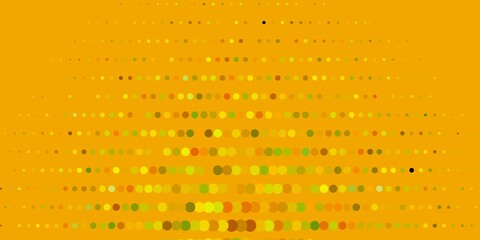 Dark Green, Yellow vector texture with disks. Abstract colorful disks on simple gradient background. Pattern for wallpapers, curtains.