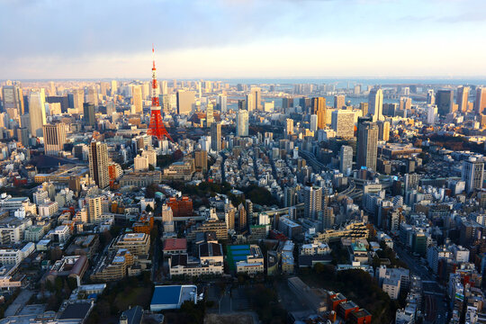 View of Tokyo city
