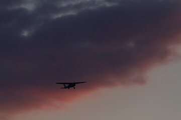 Small plane taking off