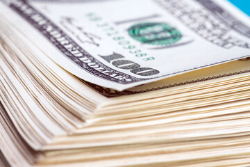 dollars banknote close-up