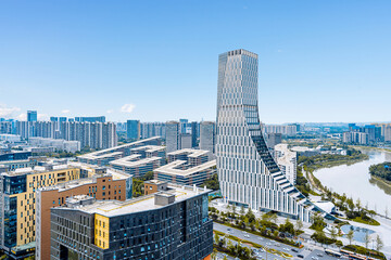 Architecture scenery skylines in Chengdu, Sichuan, China