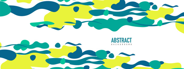 Trendy liquid style shapes abstract design, dynamic vector background for placards, brochures, posters, web landing pages, covers or banners