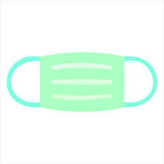 breathing medical respiratory mask. Hospital or pollution protect face masking.