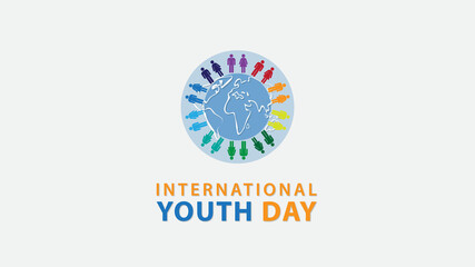 International Youth Day. Vector illustration