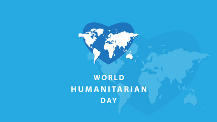 World Humanitarian Day. Vector illustration