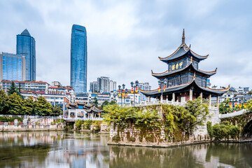 Daytime scenery of Jiaxiu Building in Guiyang, Guizhou, China