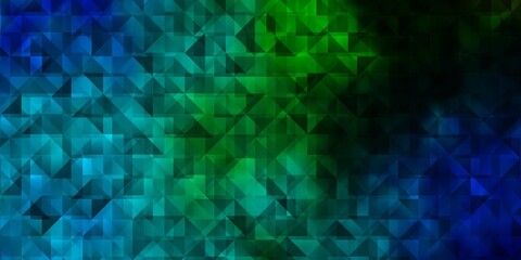 Light Blue, Green vector texture with triangular style.