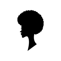 Silhouette of a woman. Vector illustration