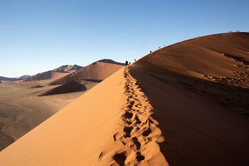 Fototapeta na wymiar Paisaje del desierto de Sossusvlei, Namibia.
