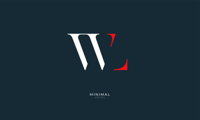 Alphabet letter icon logo WL