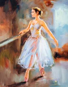Oil Painting - Ballet Dancer