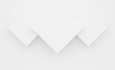 Abstract square background. Technology polygonal design 3d rendering