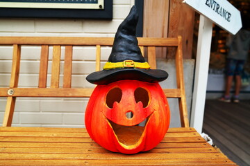 ハロウィン飾りで溢れる街並み