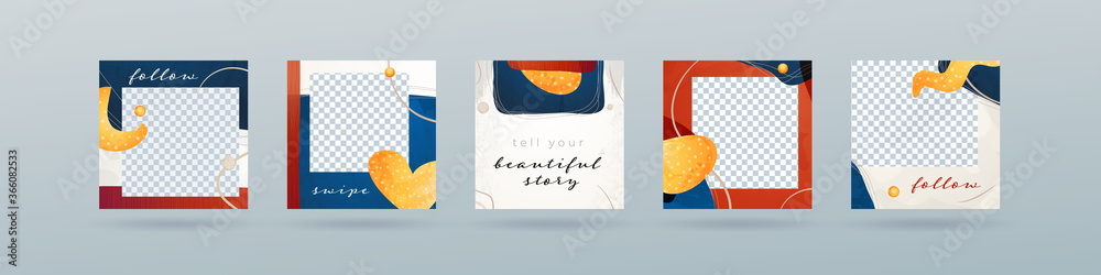 Canvas Prints liquid abstract banner design. fluid vector shaped background. modern graphic template banner patter