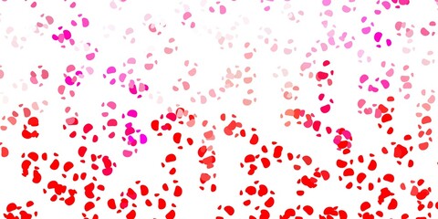 Light red vector texture with memphis shapes.