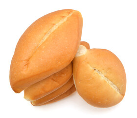 Bread on a white background