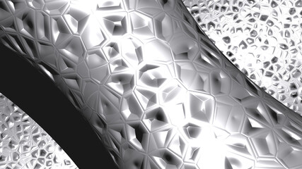 Colorful background of GHOST WHITE made by 3D illustration of rough surface with texture and tornado shape in middle. halloween and abandoned