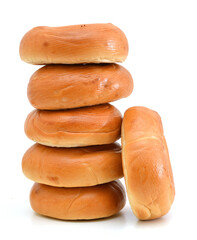 bagels isolated on white background