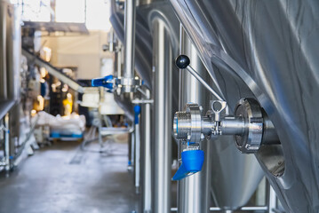 Blue butterfly gate valve to prevent reverse flow of water in factory and industrial production...