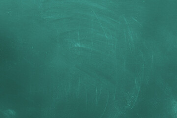 Texture of chalk on green blackboard or chalkboard background. School education board, dark wall backdrop or learning concept.