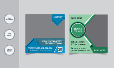 Real Estate Social Media Post Banner Template For Your Business