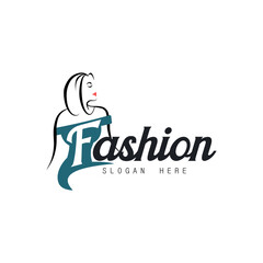 woman fashion logo template