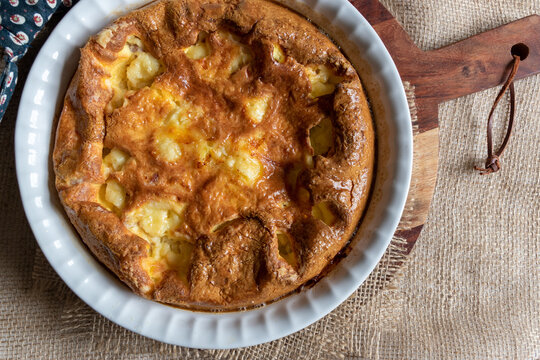 Crustless Quiche On The Table 