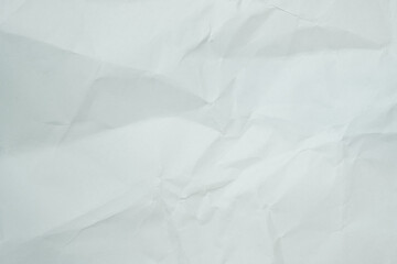 Obraz premium Texture of white recycle crumpled paper, copy space for text.