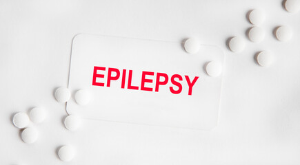 Conceptual image with Epilepsy inscription. Medical Conceptual
