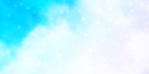 Light Pink, Blue vector texture with beautiful stars. Colorful illustration in abstract style with gradient stars. Design for your business promotion.