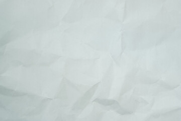 Texture of white recycle crumpled paper, copy space for text.