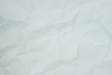 Texture of white recycle crumpled paper, copy space for text.