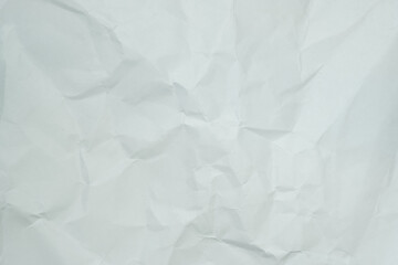 Texture of white recycle crumpled paper, copy space for text.