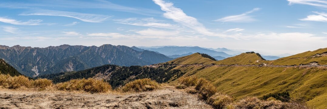 panoramic view of the mountains