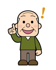 高齢 男性 ひらめく