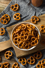 Fototapeta premium Salty Crunchy Pretzel Crackers